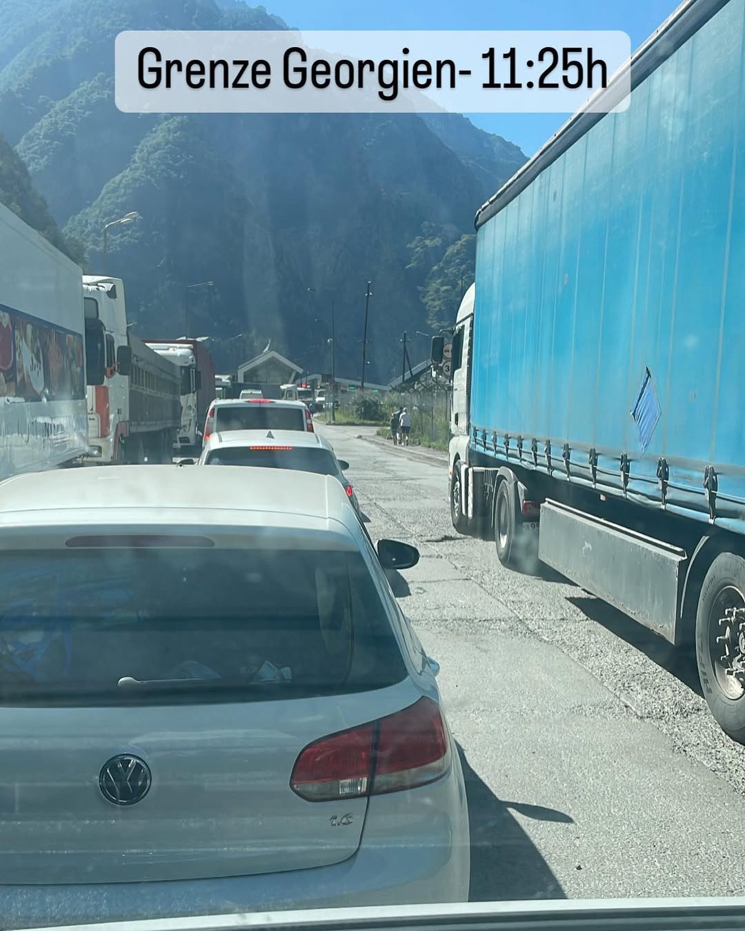 Grenzübergang Russland-Georgien